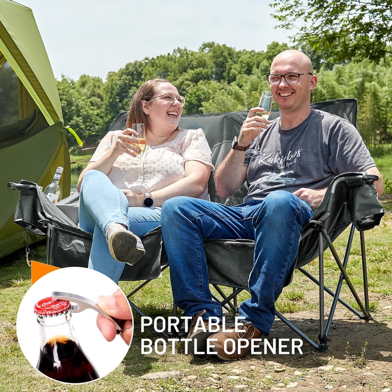 TIMBER RIDGE Heavy Duty Double Camping Chair 600 lbs Capacity