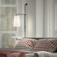 thumbnail image 6 of JONATHAN Y Andre 11.5" 1-Light Contemporary Industrial Iron Plug-In with Adjustable White Marble Table LED Sconce, Black/White, 6 of 10