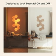 Nanoleaf Elements Wood Look Hexagons Smarter Kit - Smart Wall Light Panels - 7pk