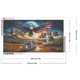 thumbnail image 2 of Pintura de diamante 5D DIY taladro redondo completo Kit de águila americana decoración del hogar 70x40cm, 2 of 9