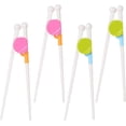 thumbnail image 1 of 4 Pairs Kids Training Chopsticks,Right Learning Chopsticks for Children Toddler Beginners Right or Left Handed Reusable Chopstick Helper, 1 of 6