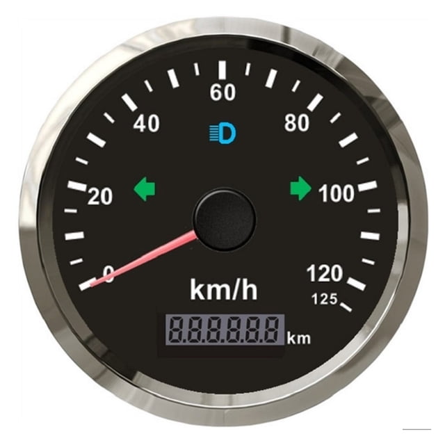 85mm GPS Speedometer 125/200KM/H with GPS Antenna for Motorcycle Racing Car Waterproof IP67 Overspeed Warning 12V 24V