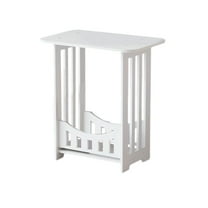 Side Table, Narrow End Table with Storage Shelf, Bedside Tables Nightstand, Small Bookshelf Bookcase, Bathroom Shelves, Display Rack for Bedroom, Living Room, Office