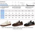 thumbnail image 3 of Ecetana Womens Walking Shoes PU Leather Low Top Tennis Shoes Non-Slip Casual Sneakers for Women, 3 of 8