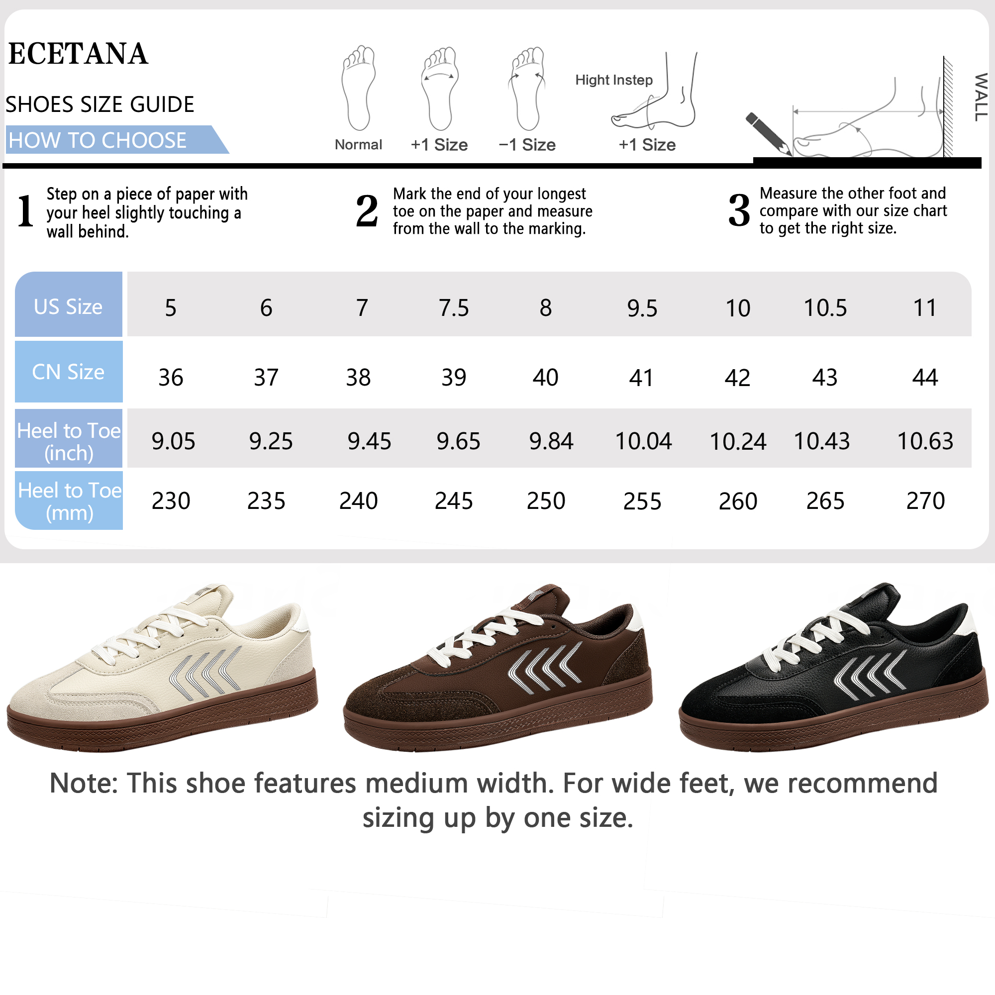 Ecetana Women's PU Leather Low-Top Sneaker photo 3