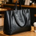 thumbnail image 5 of Women Large Capacity Tote Bag for Women, PU Leather Shoulder Handbag Work Tote Bag with   Travel Bag Computer Bag for Office Travel, 5 of 6