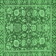 thumbnail image 1 of Ahgly Company Indoor Square Oriental Emerald Green Traditional Area Rugs, 8' Square, 1 of 4