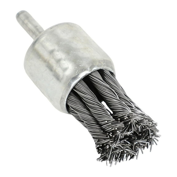 Wire End Cup Brush Wheel Knot Wire End Brush Rust Removal Drill Attachment Coarse Crimped Brush Replacement Steel Wire Brush for Drill