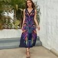 thumbnail image 5 of Tiger Animal Graffiti Sleeveless Dress Female Clothing Dress Women Summer 2025 Dress, 5 of 7