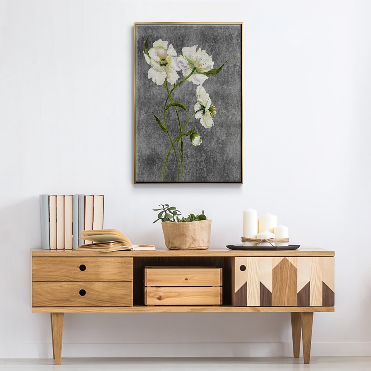 Walking on Sunshine I Framed Premium Gallery Wrapped Canvas - Ready to Hang - 27 x 41 - Gold Floating Frame