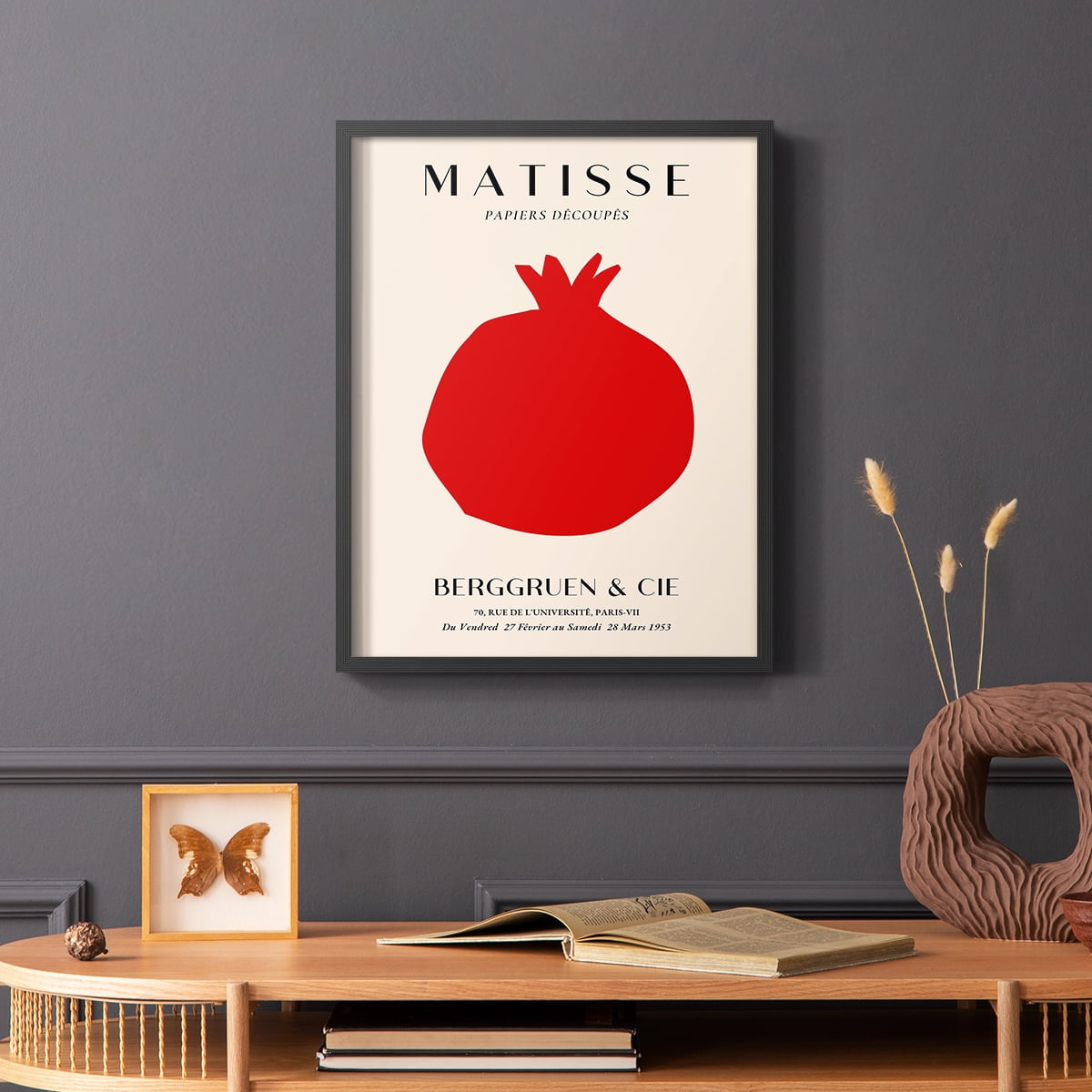 Matisse CLXII Framed Print in Black Solid Wood 8 x 10 Framed Print
