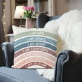 thumbnail image 5 of Boho Rainbow Classroom Throw Pillow Covers, Book Center Calming Corner Playroom Decor Pillow Case, Chroma Pillow Cover, I Am Kind Smart Brave Confidence 18x18 Inch Pillowcase, 5 of 6