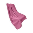 thumbnail image 4 of AuroraX Soft Thick Solid Fleece Throw Blanket Cozy Pink Blanket for Office Nap 27"x39" Throw, 4 of 5
