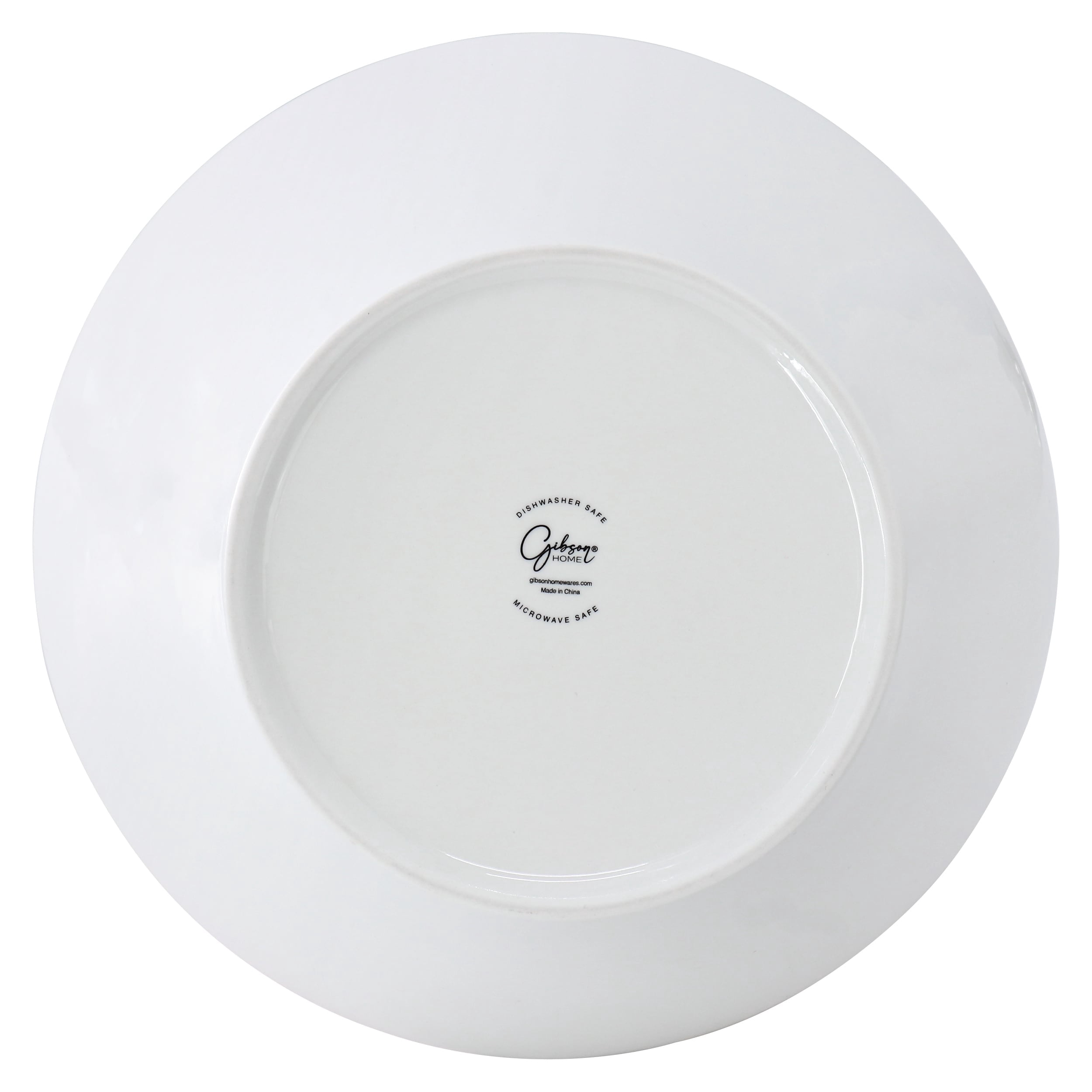 Gibson Home 142751.01 9.4 in. Great Essentials Round Fine Ceramic Meal Bowl, White