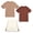 Tan Brown, variant on RBX Boys Activewear Set with Performance Mesh Jersey Tees and Athletic Gym Shorts 3 Piece Outfit