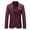 Wine, variant on Juesizh Suits for Men Lapel Single Button Long Sleeve Blazer Jackets Fashion Casual Solid Color Business Wedding Suits, 2XS-2XL