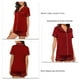 thumbnail image 2 of Ropa De Dormir De Manga Corta, Conjunto De Pijamas Transpirables Para Mujer, Cuello De Muesca Agradable A La Piel, Regalo De Cumpleaños, Ligero Para El Hogar, Dormitorio, Sala De ANGGREK  Otros, 2 of 5