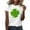 White, variant on TSADFHJI Womens Tops Trendy 2024 Dressy Women Fashion Casual Top Shirt Short Sleeve Round Neck Green Tops Xxl Mint Green