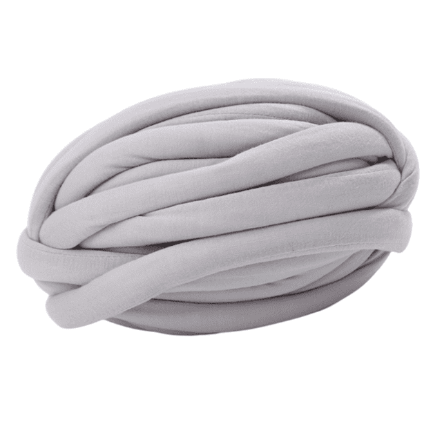 Abbracc Fil de Laine Épais Tricoté Doux Lavable à la Main pour Lit Gris Fumée