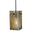 thumbnail image 3 of Meyda Tiffany 111279 5" Square Quadrato Cinnamon Swirl Mini Pendant - Cognac Swirl, 3 of 4