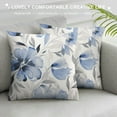 thumbnail image 3 of Nawypu  Flowers Throw Pillow Covers Beautiful Blue Flowers Watercolor Painting Square Pillowcases for Home Decor Sofa Car Bedroom Pillow case, 3 of 5
