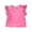 Hot Pink, variant on REDARER Girls' Tee - Lace Detail Round Neck Cotton Short Sleeve Spring Summer Toddler Kids Comfortable Playwear Top,2-3 Years