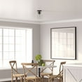 thumbnail image 4 of Evelyn&Zoe Bartlett 9" Wide Semi Flush Mount with Glass Shade in Matte Black/Seeded, 4 of 7