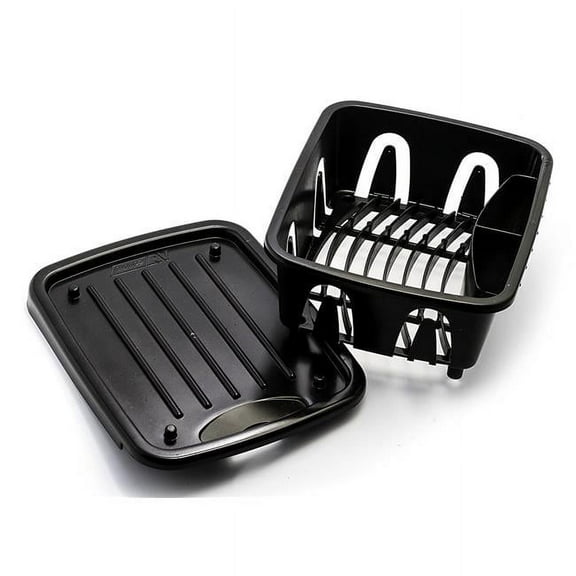 Mini Dish Drainer & Tray - Black