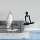 thumbnail image 2 of Escultura de pingüino,Escultura de pingüino para decoración nórdica del hogar,Figura de escritorio,Escultura abstracta de pensador para decoración de oficina y hogar.,Figura decorativa de, 2 of 8