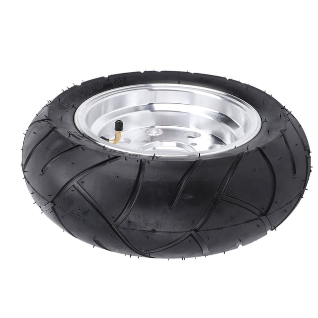 Rear Wheel Tubeless Tyre, Rubber Compound 130/50-8 Rear Wheel 4 Ply for Monkey Bike Z50 Z50J
