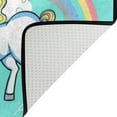 thumbnail image 4 of Dreamtimes Lightweight Non Slip Carpet Mats 60 x 39 inch (5'x 3'3"), Area Soft Rugs Floor Mat Rug Decoration for Kids Room Living Room Unicorn with Rainbow Clouds On Green, 4 of 6