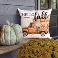 thumbnail image 4 of Fall Throw Pillow Covers 18x18 Inch Set of 4 Mason Jar Floral Pampas Truck Bless Home Boho Orange Outdoor Farmhouse Cottage Autumn Decorations Decorative Pillow Cases for Home Couch Decor, 4 of 6