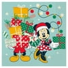Disney Mickey and Minnie Christmas Multicolor Paper Luncheon Napkins, 6.5in, 16ct