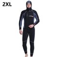 thumbnail image 2 of Trajes de traje de traje de baño con capucha divididos Protección UV con cremallera lateral Traje de surf para buceo Natación Snorkeling Scuba Surfing Surfing XXL 5mm sidaley OD003703-05, 2 of 7