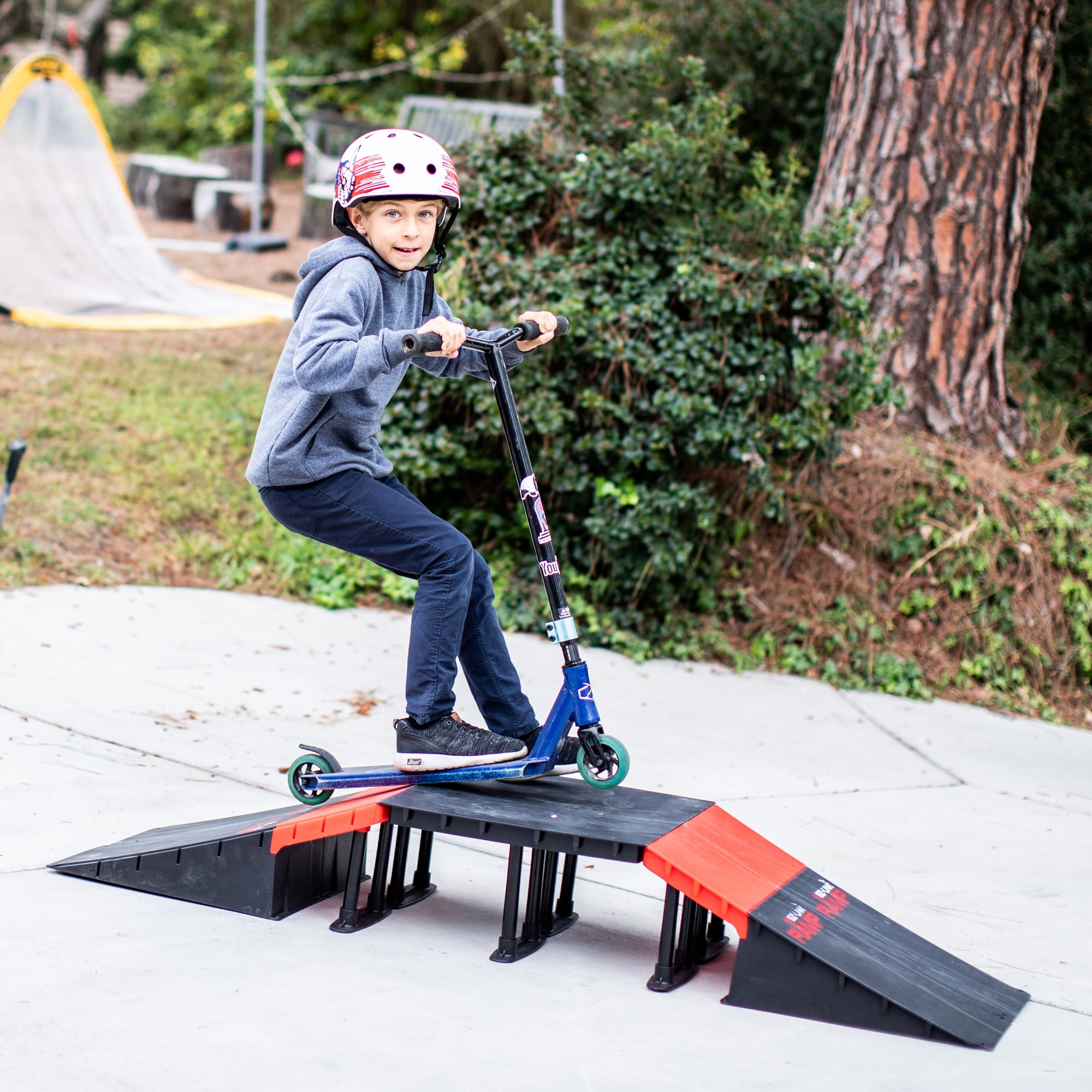 Platports EZ-Link Mini Ramp - Scooter Bike Skateboard Hoverboard BMX Ramp  for Kids