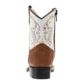 thumbnail image 4 of Old West Boys  Infant  with Splatter Shaft Square Toe Boot 8 M Tan, 4 of 5