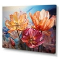 thumbnail image 2 of Designart "Artistic Liquid Glass Tulips" Tulips Canvas Wall Art, 2 of 7