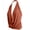 Rust, variant on Women's Sleeveless Halter Neck Lightweight Low Cut Deep V Neck Sexy Draped Backless Top Blouse NEWT07 Rust L