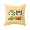 thumbnail image 2 of Xihbxyly Funda de Almohada de Halloween, Estilo Acuarela, Terciopelo Color Melocotón, Cierre de Cremallera Oculto, Decoración para Sofá, Cojín Acogedor para Sala de Estar, Lavable a Mano, Tamaño 45 X, 2 of 2
