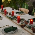 thumbnail image 3 of Velas sin llama Homemory, plástico, color burdeos, juego de 9, 3 of 7
