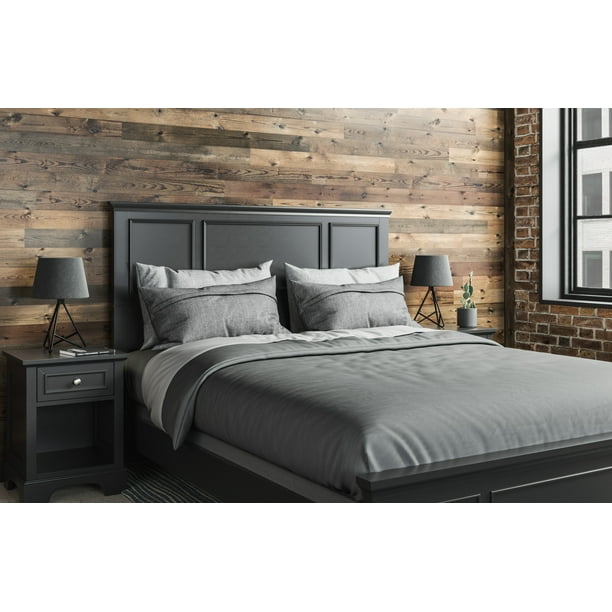 Homestyles Bedford Black Queen Bed - Walmart.com