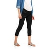 Maternity Demi Panel Stretch Twill Skinny Capri with 5 Pockets and Roll Cuffs--Available in Plus Size