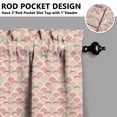 thumbnail image 5 of Kitchen Curtains 24 Inch Short - 3 Panel Set, Mermaid Ocean Underwater Coral Design, Rod Pocket Window Curtain, 100% Polyester, Easy Wash for Farmhouse, Nautical Kitchen, Bathroom, 5 of 6