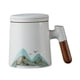 thumbnail image 2 of Set de tazas de cerámica para té y café blanco, 2 of 9