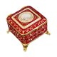 thumbnail image 5 of Caja de joyería vintage perfecl decorativa metal rojo, 5 of 8