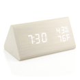 thumbnail image 1 of Despertador OCT17 de madera inteligente LED digital con temperatura y humedad, 1 of 7