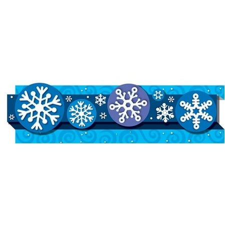 Frank Schaffer Publications/Carson Dellosa Publications Pop-its Snowflakes Classroom Border