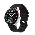 thumbnail image 1 of Bearachild Reloj de de presión arterial Elenxs Reloj impermeable de oxígeno en sangre Relojes inteligentes Negro plata, 1 of 6