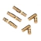 thumbnail image 2 of 100pcs Concealed Barrel Hinges Jewelry Wood Boxes Cabinet Invisible Furniture Hinge 4x20mm, 2 of 4