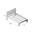 thumbnail image 6 of Max & Lily Full Size Bed Frame, Farmhouse Solid Wood Platform Bed with Slatted Headboard, 6 of 9